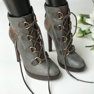 Tory Burch Halima Lace Up Booties